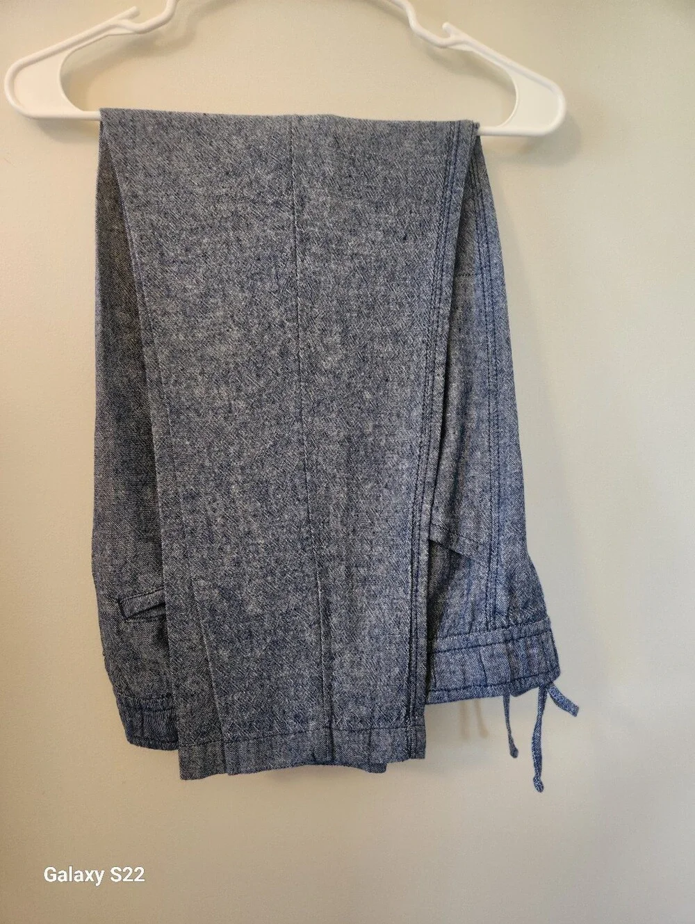 Old Navy Blue Linen Blend Casual Pants